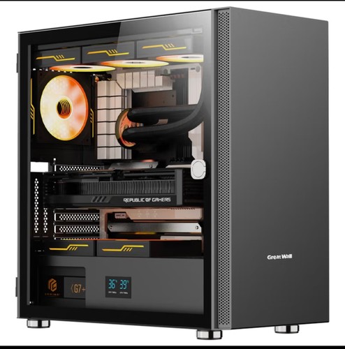 长城阿基米德KM9PRO V2屏显版灰色机箱数字屏显功能/E-ATX主板