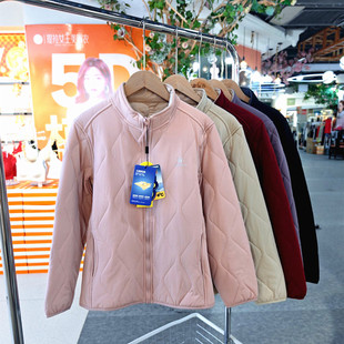 冰川时代2025冬新款 立领绵羊毛厚棉衣休闲保暖棉服外套 2508女长袖