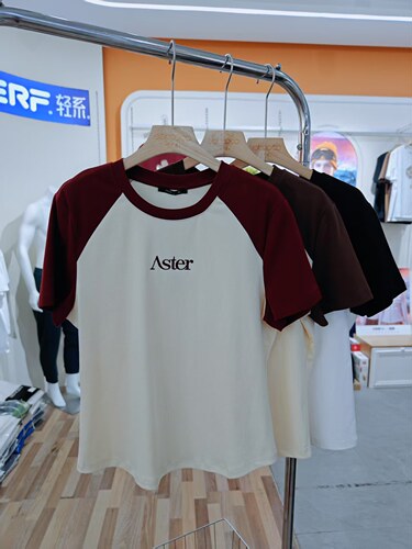 雅可yakoko女T恤冰棉短袖时尚精品女装正品实体款2025夏新款25836