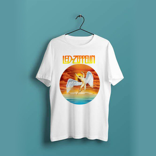 led-zeppelin齐柏林飞艇swan song挽歌男女个性夏季莫代尔短袖T恤