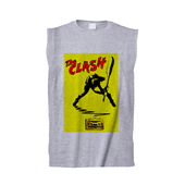 london the clash calling冲撞乐队misfits朋克摇滚复古做旧背心