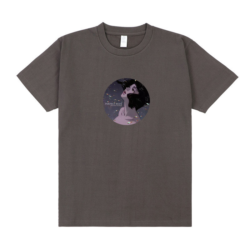未麻的部屋 perfect blue 完美蓝色男女摇滚文艺风纯棉短袖圆领t