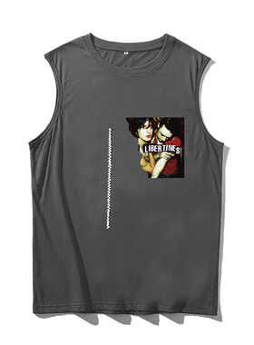 the libertines 浪子乐队 朋克摇滚 男女音乐贴纸印无袖坎肩背心T