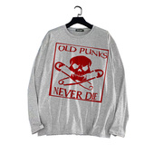 old 喷墨印花春秋薄款 punk 老朋克永不死 never die 极柔长袖 T恤