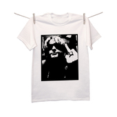 kurt 复古印花 cobain 朋克风 科特柯本 黑白照片 男女印花短袖
