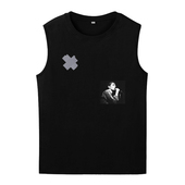 division ian curtis快乐分裂胶布贴纸印无袖 joy 坎肩背心T shirt