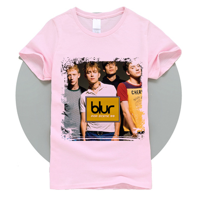 blur 模糊布勒乐队 pop scene 99 英伦摇滚 印花短袖T恤