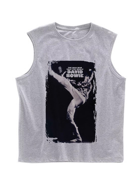 david bowie大卫鲍伊威摇滚明星glam rock无袖T恤坎肩宽肩背心