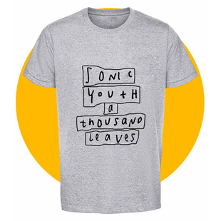 sonic youth a thousand leaves 音速青年 千叶 朋克印花短袖T恤