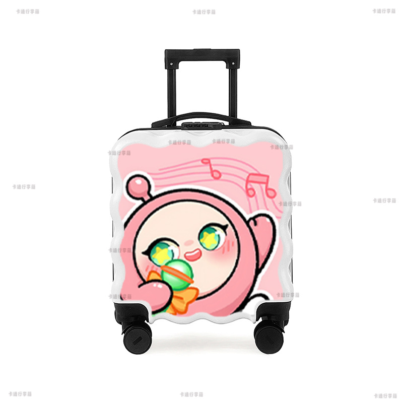 儿童拉杆箱男女孩小型密码18寸行李万向轮登机旅行小粉色蛋仔派对