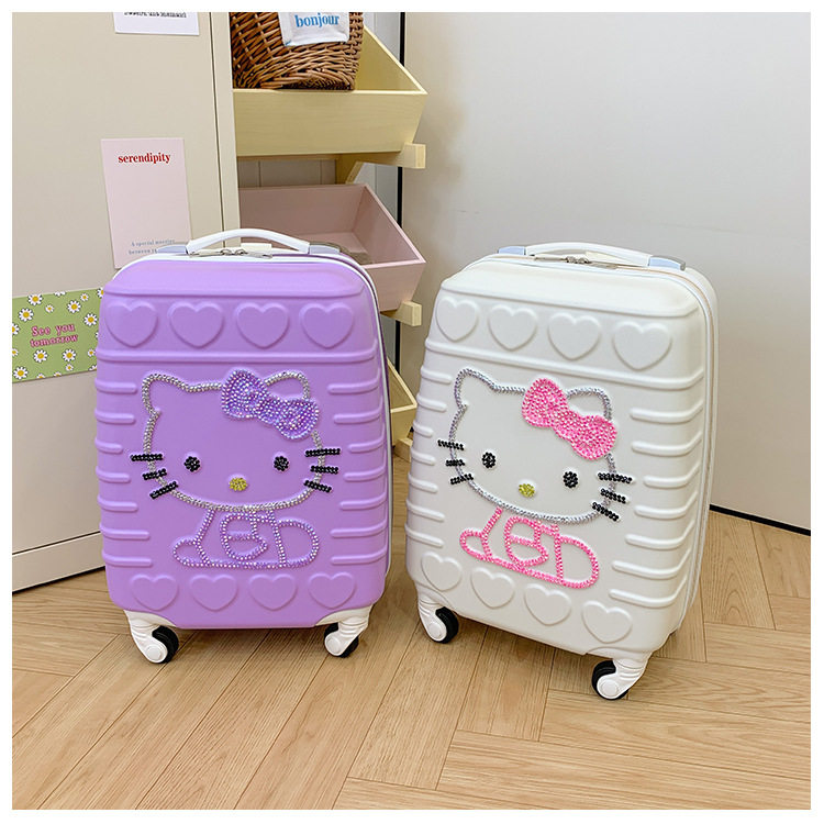 16寸登机旅行箱子行李儿童拉杆男女孩小型礼品Hello Kitty凯蒂猫图片