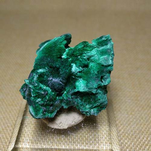 针状孔雀石矿物晶体绿石矿标