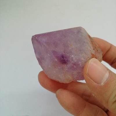 天然紫水晶碎石原石晶簇矿标