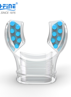 潜水通用非一次性成人儿童浮潜呼吸管咬嘴深潜二级头水肺硅胶咬嘴