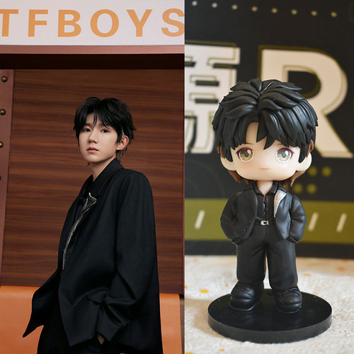 沐澜堞王源tfboys十周年手办卡通