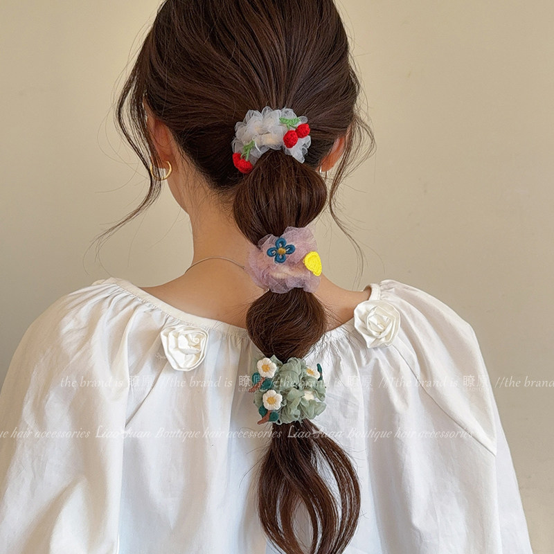 春夏轻盈网纱发圈头绳女高弹力耐用宽皮筋2025新款高端可爱毛巾圈,饰品/流行首饰/时尚饰品新,发饰,淘宝优惠券,粉丝福利购,淘宝优惠卷