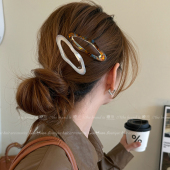 韩系复古碎发夹头饰前额刘海夹2025新款 高级感网红侧边bb夹子发卡