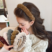 高颅顶秋冬毛绒发箍女高级感头饰气质防滑头箍洗脸发卡新款 发饰