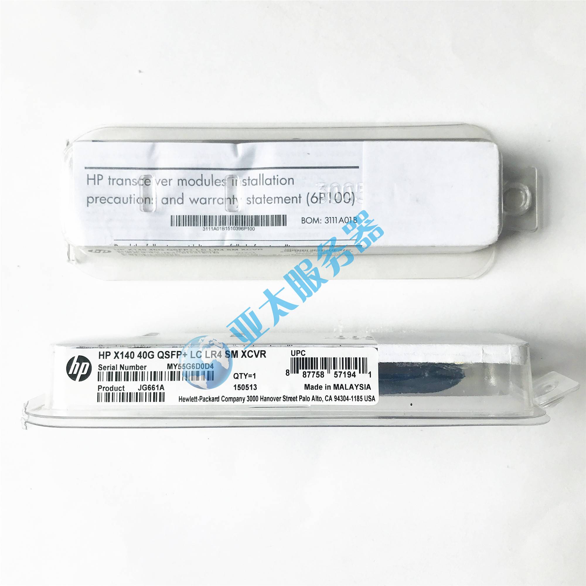 原装全新 HP JG661A X140 40G QSFP+ LC LR4 SM单模模块议价