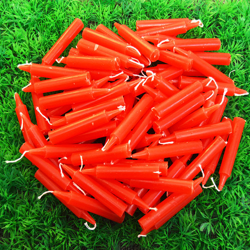 红色小号蜡烛家用无烟蜡学生实验