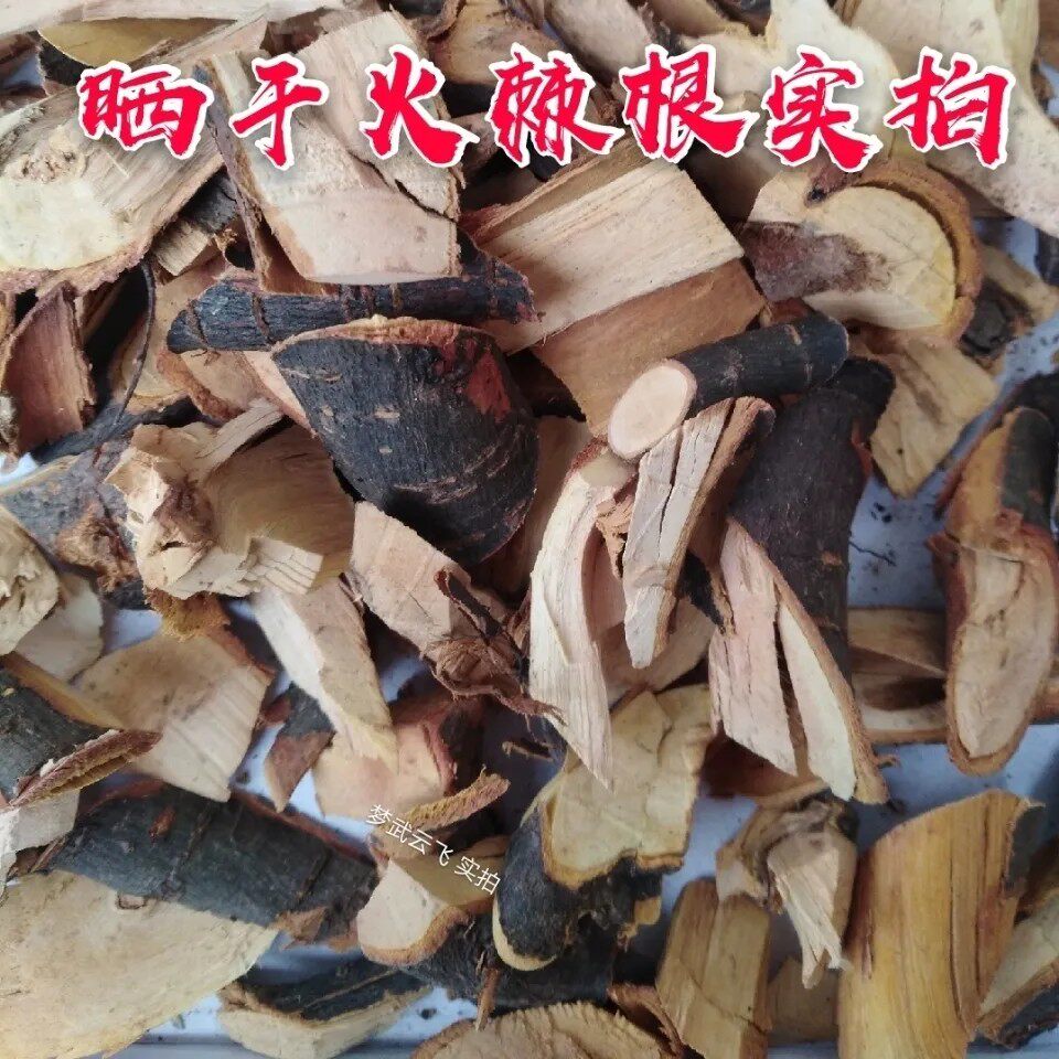 新鲜火棘根 火把果 救军粮 红子刺 纯根干货500g包邮