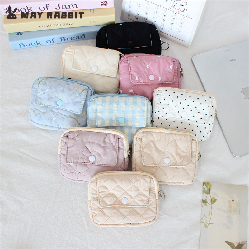 MAYRABBIT韩系绗缝印花零钱包