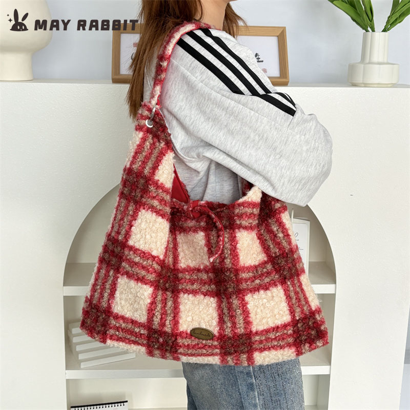 MAYRABBIT毛绒小众双面腋下包