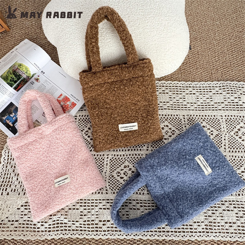 MAYRABBIT秋冬新款毛绒手提包
