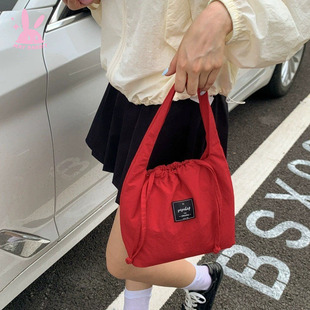 2025新款 韩系小众设计感手提包女大容量通勤百搭托特包单肩斜挎包