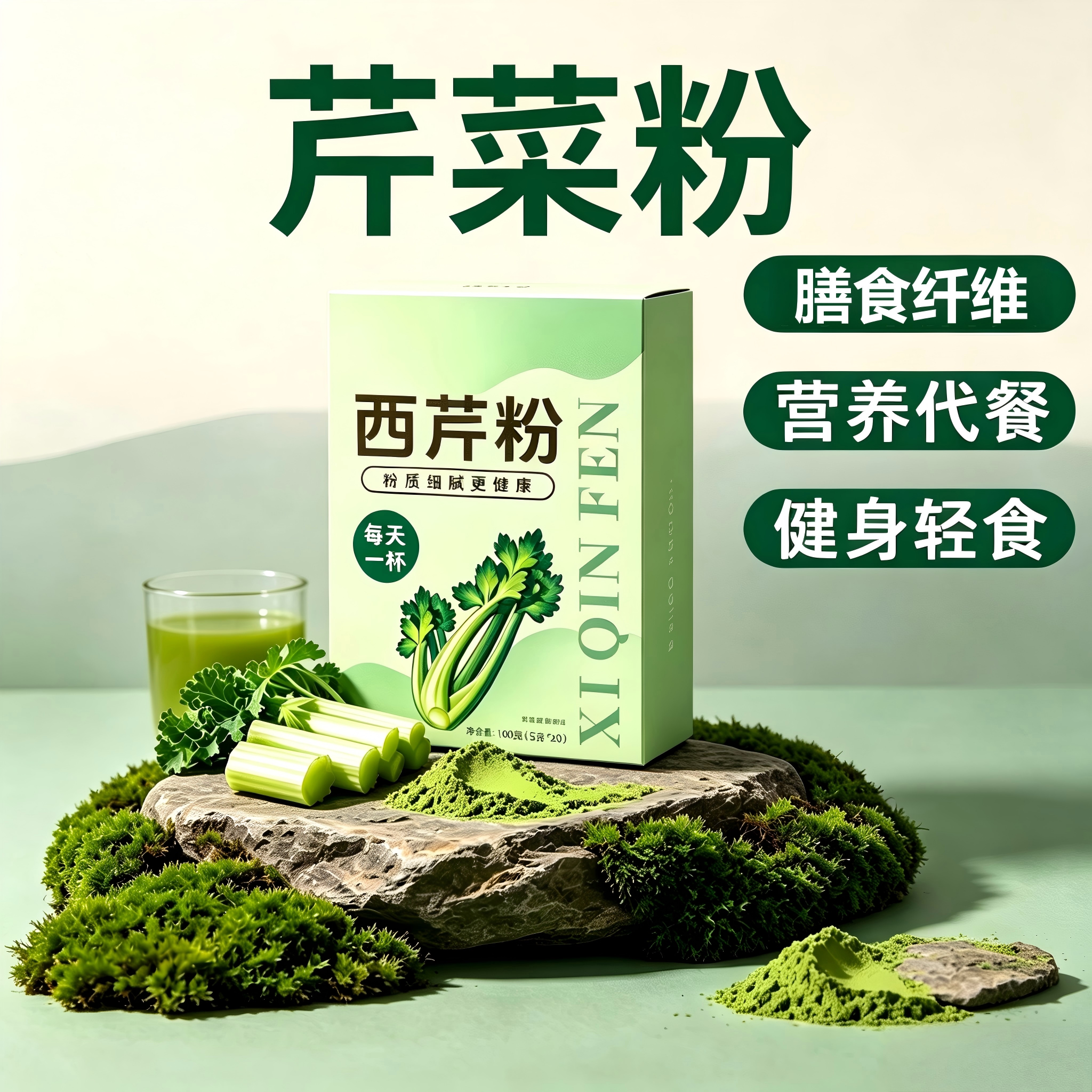 西芹果蔬粉代餐即冲膳食纤维