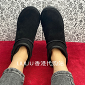 周冬雨同款 隐形7cm黑色内增高矮筒保暖真皮加绒休闲厚底女雪地靴