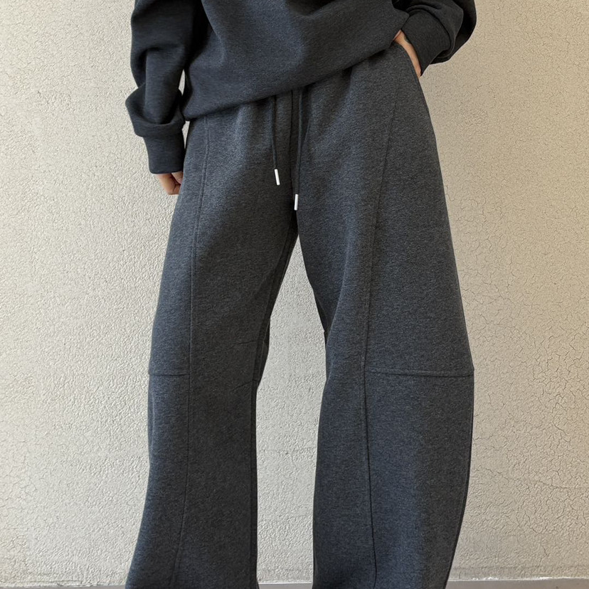 EMCS-秋上新松紧腰系带时尚百搭显瘦宽松卫衣裤259058男女同款