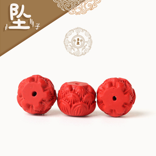 含辰砂工艺品朱砂莲花宝座 正品高含量 男女吊坠背云项链配饰配件