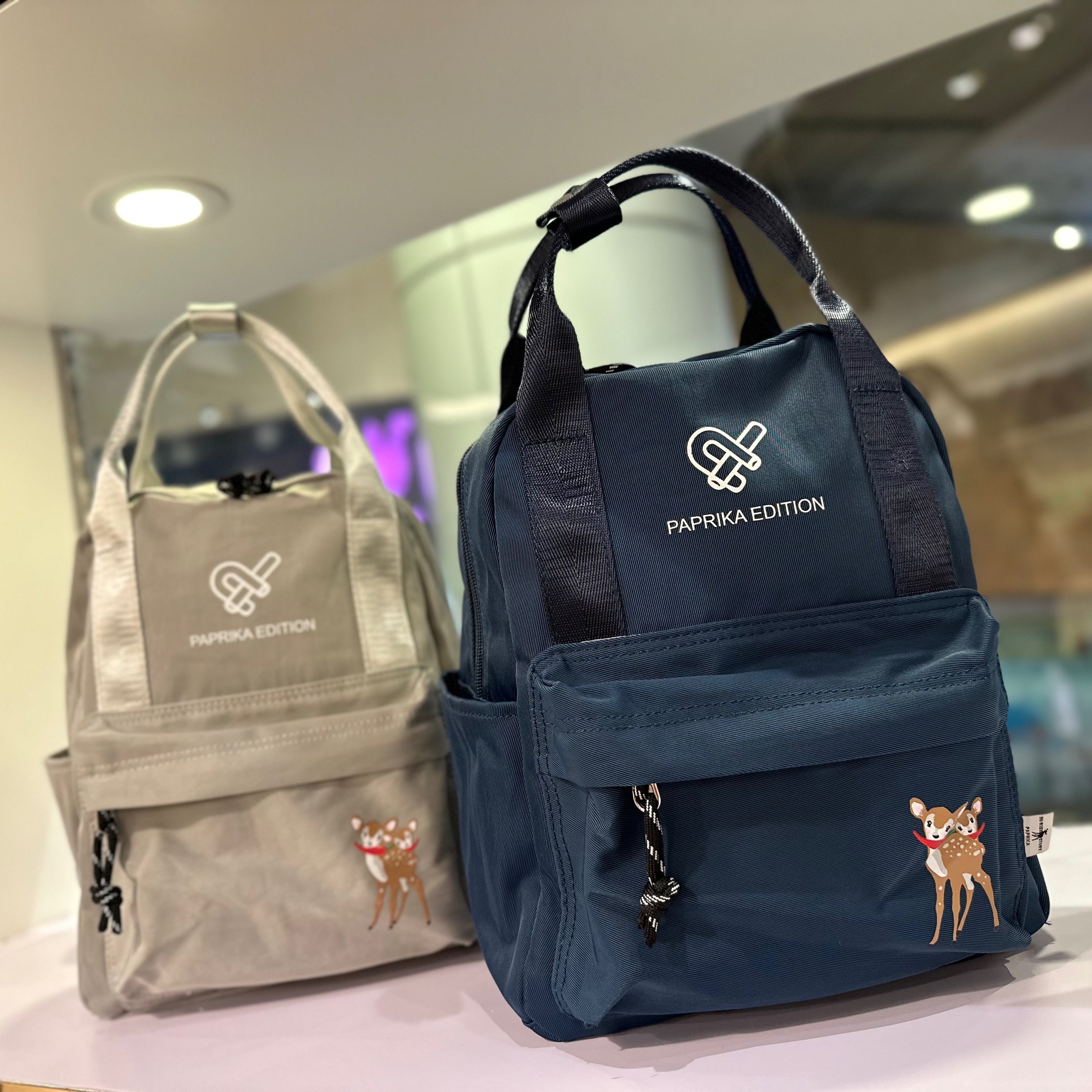 香港paprika地图包新品可手提双肩尼龙小背包