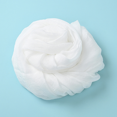 米白色雪纺丝巾女跳舞春夏