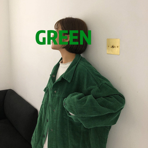 卤卤lulu 短款港风复古灯芯绒外套