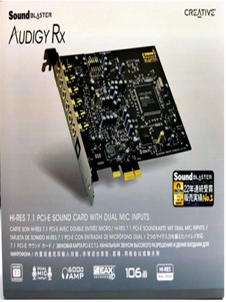 혁신적인 AUDIGY RX PCI-E 인터페이스 광섬유 컴퓨터 노래방 독립 내장 사운드 카드 AUDIGY5 업그레이드 버전