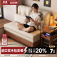 实木沙发床折叠两用2026新款 现代简约多功能小户型客厅单人伸缩床