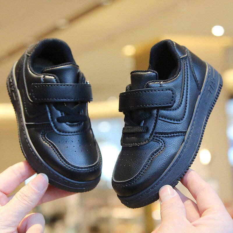 童鞋新款透气休闲宝宝鞋黑色百搭女童运动鞋板鞋软底休闲鞋男童春