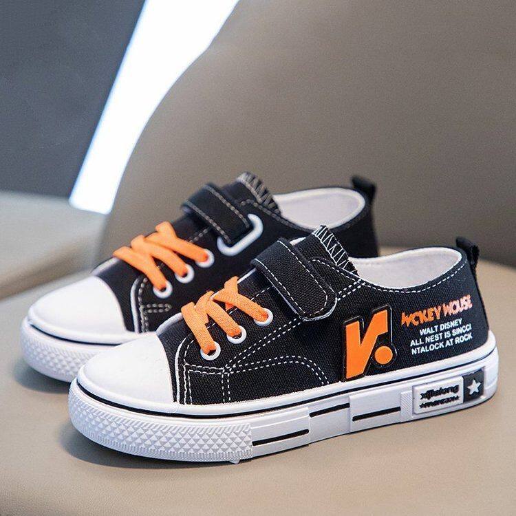 童鞋新款透气休闲平底时尚韩版休闲舒适女童帆布鞋儿童透气学生男