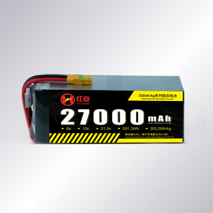 红点27000mAh锂电池6s10c21.9v591.3wh大容量固态电池