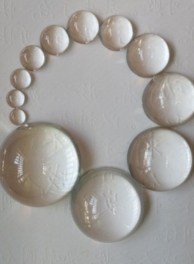 光学玻璃凸透镜 可调焦聚光LED透镜无边Φ6MM至51MM可选平凸镜片