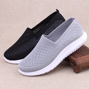 老北京布鞋女网鞋透气软底中年妈妈鞋防臭轻便网眼鞋夏季薄款女鞋