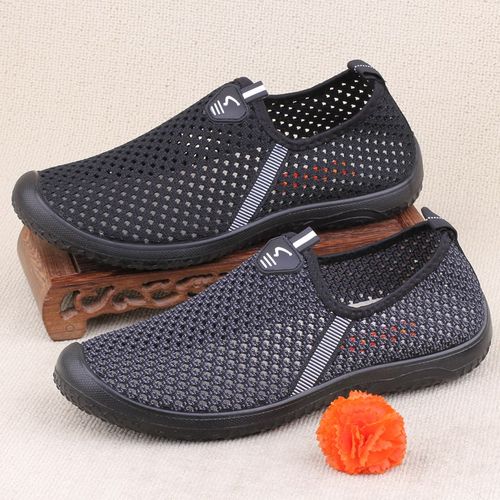 老北京网眼休闲透气网眼软底男鞋