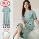 纯棉短袖 2026新款 带胸垫一体夏天宽松简约睡衣家居服 女款 睡裙夏季