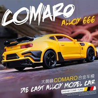 Camaro, warrior, Бамблби, реалистичная модель автомобиля, легкосплавный автомобиль, игрушка, игрушечная машина для мальчиков