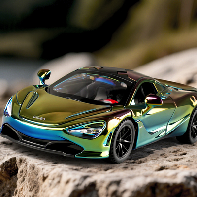 迈凯伦720S电镀版跑车模型仿真