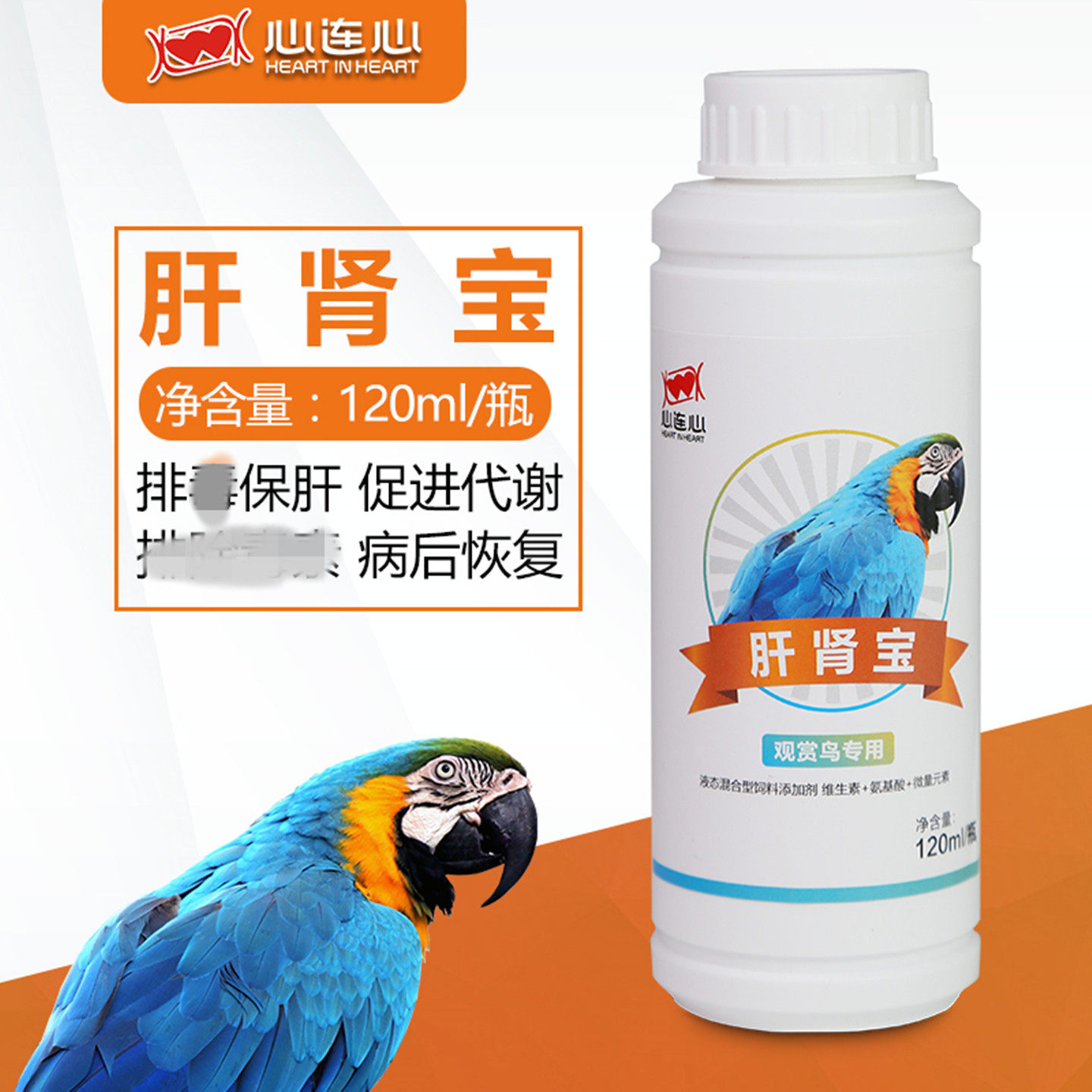 心连心鸟肝肾宝八哥牡丹虎皮玄凤鹦鹉用肝精排毒排药物残留营养液