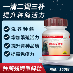 搏冠种鸽保育丸信鸽用品赛鸽种鸽调理增营养育雏雌鸽雄鸽宝非鸽药