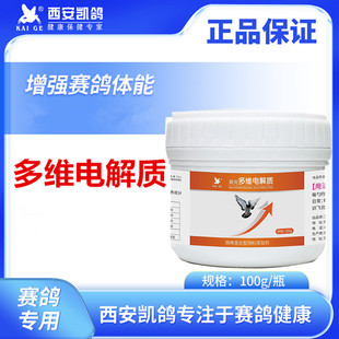 凯鸽多维电解质100g信鸽用品赛种鸽幼鸽子补充营养调节体能非鸽药